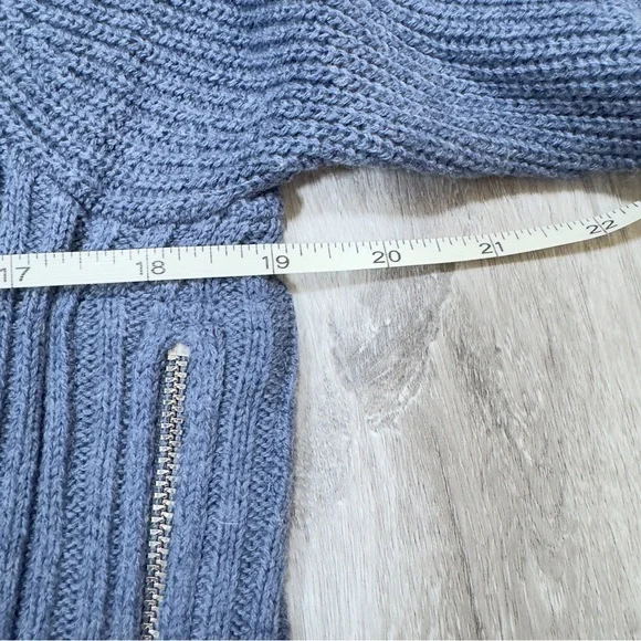 INC Textured Blue Knit Sweater M - Picture 5 of 7